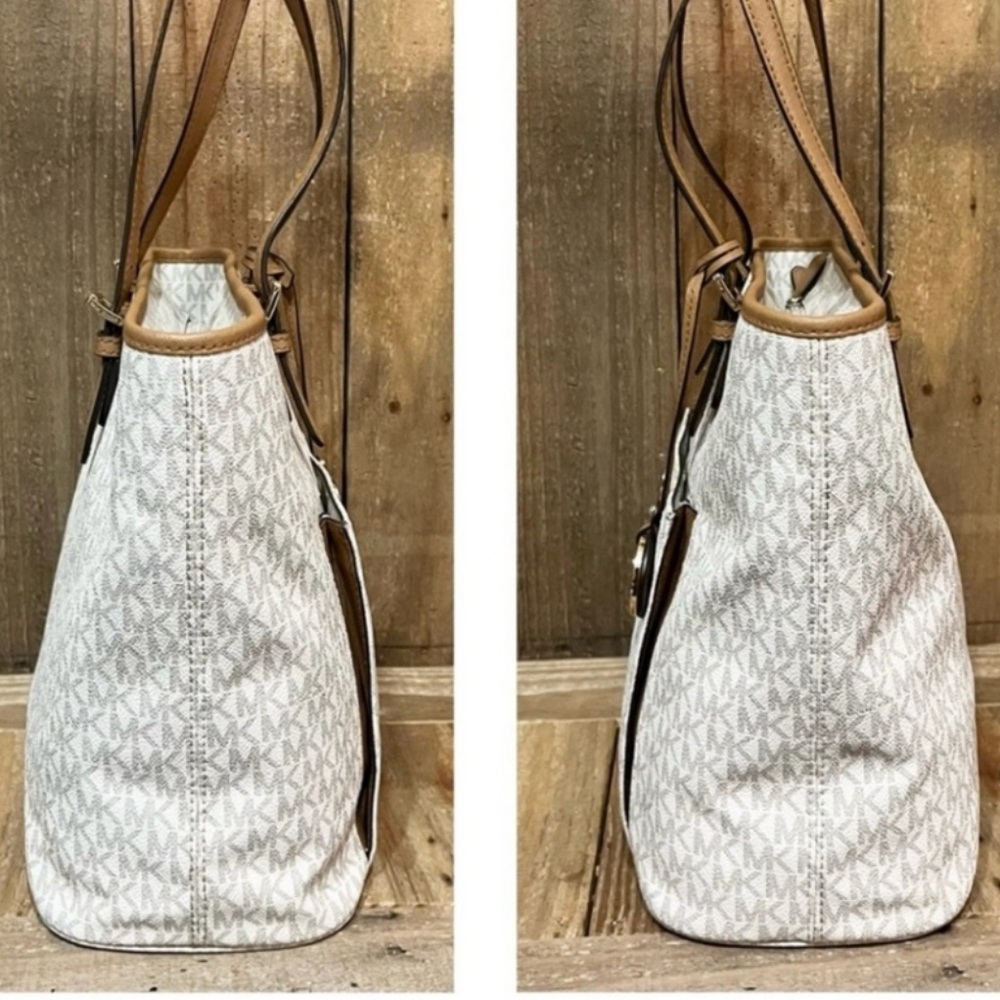 Michael Kors Elegant Cream and Tan Tote EUC
No call outs - Picture 4 of 5